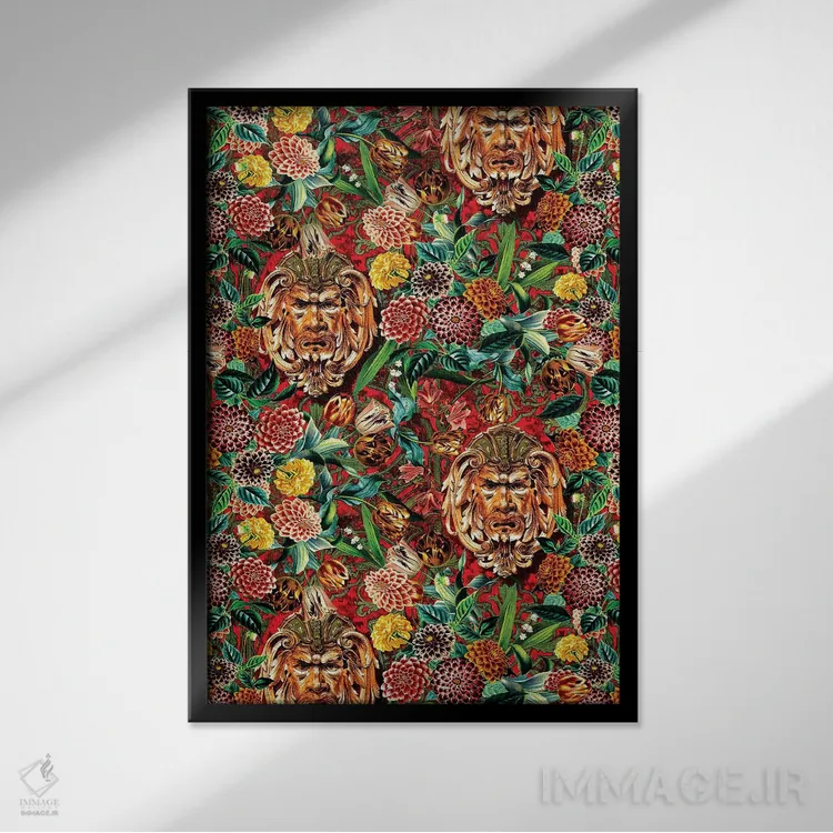 تابلو باغ گیاهشناسی قدیمی اثر برجو کورکمازیورک - نمای قابدار مشکی