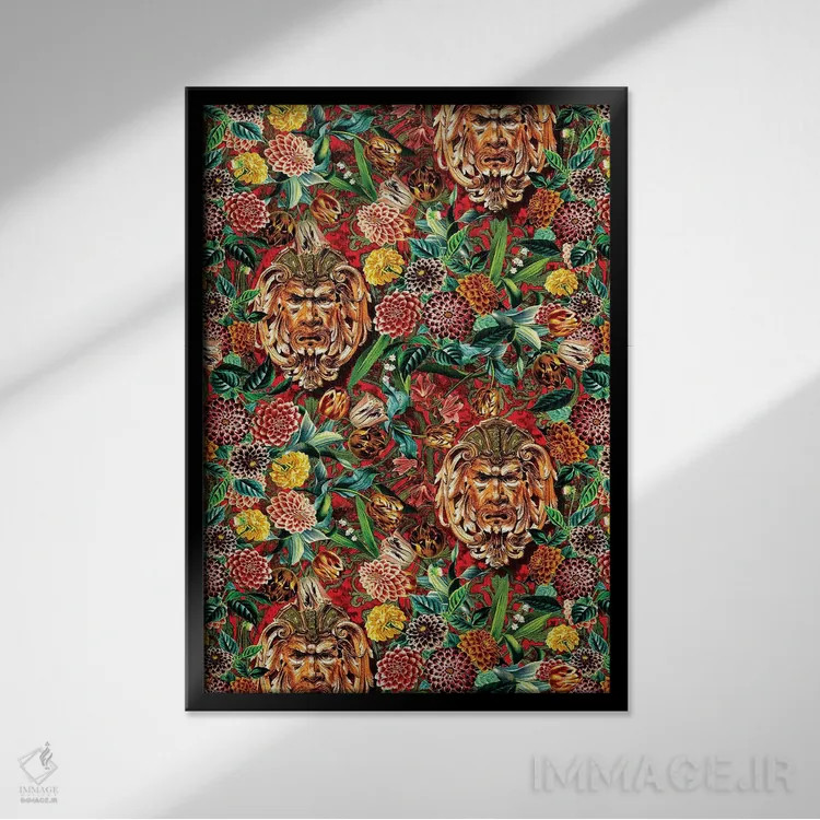 تابلو باغ گیاهشناسی قدیمی اثر برجو کورکمازیورک - نمای قابدار مشکی