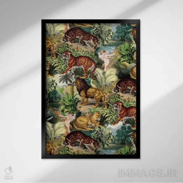 تابلو زیبایی جنگل اثر برجو کورکمازیورک - نمای قابدار مشکی