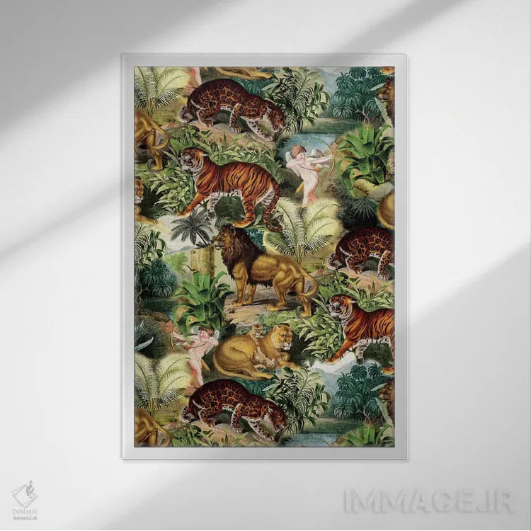 تابلو زیبایی جنگل اثر برجو کورکمازیورک - نمای قابدار سفید