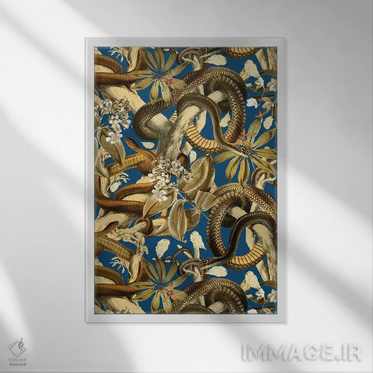 تابلو باغ مارها اثر برجو کورکمازیورک - نمای قابدار سفید