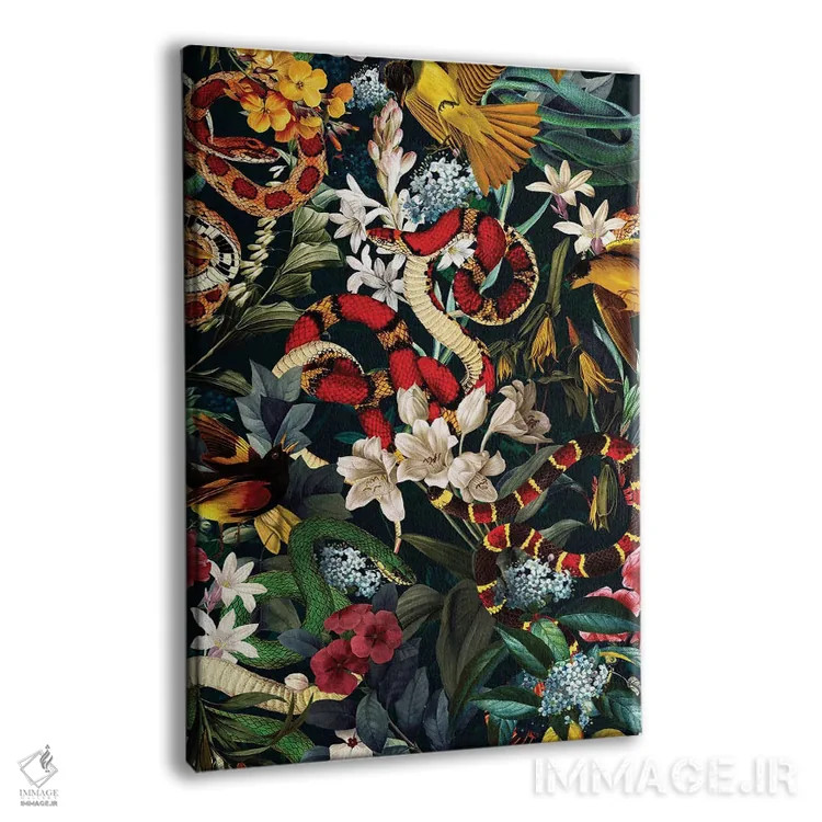 تابلو پرندگان و مارها II اثر برجو کورکمازیورک - نمای پرسپکتیو محصول