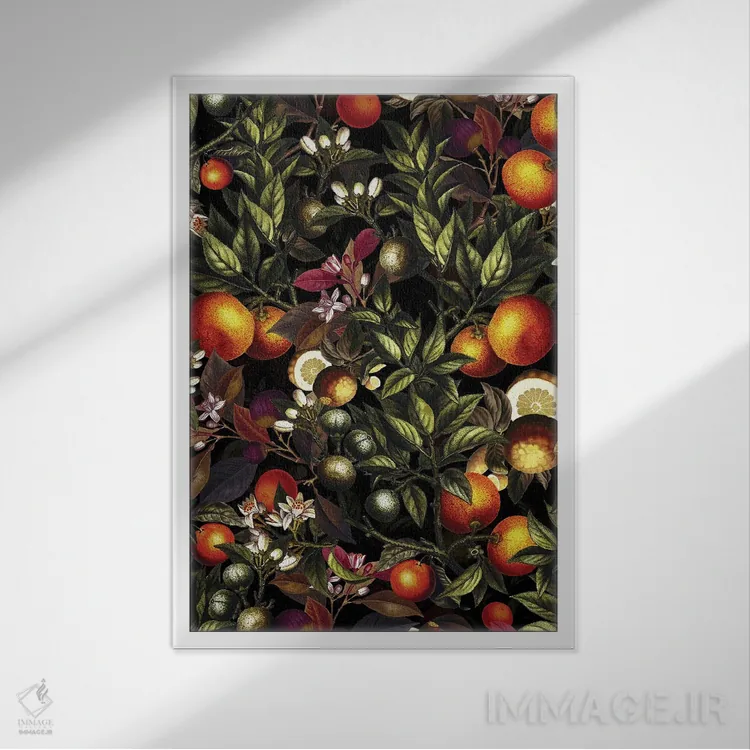 تابلو طرح میوههای قدیمی XXVII اثر برجو کورکمازیورک - نمای قابدار سفید