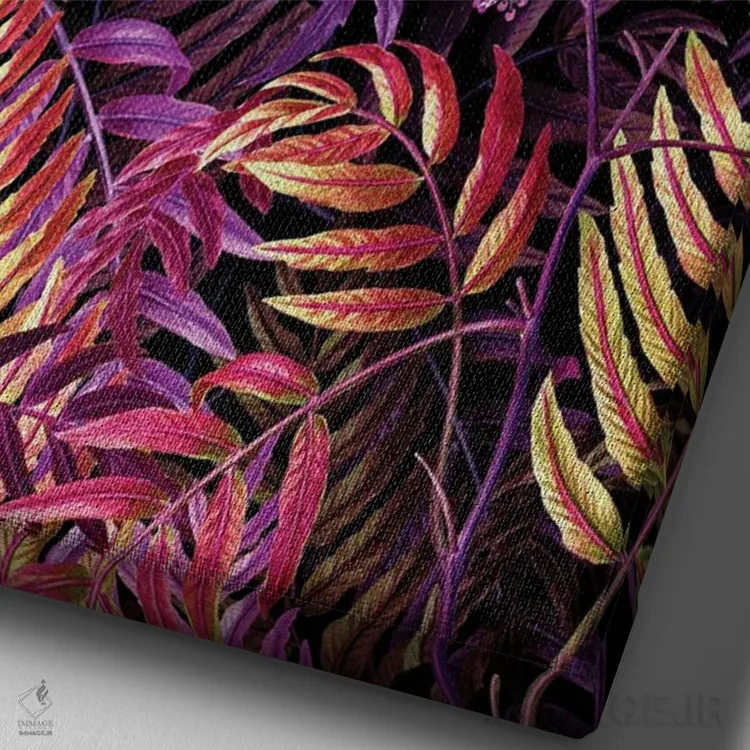 تابلو طبیعت آینده شماره ۱۴ اثر برجو کورکمازیورک - نمای نزدیک بافت بوم