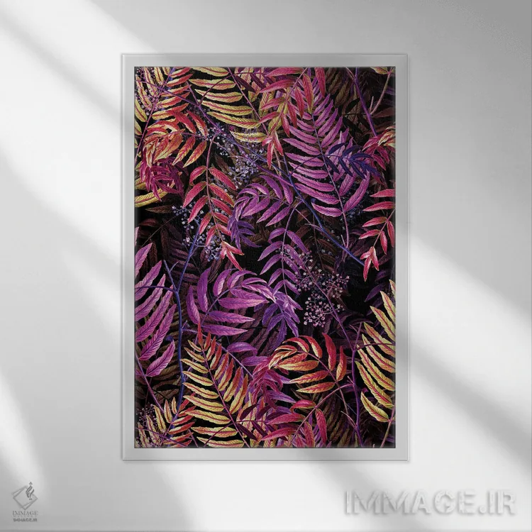 تابلو طبیعت آینده شماره ۱۴ اثر برجو کورکمازیورک - نمای قابدار سفید