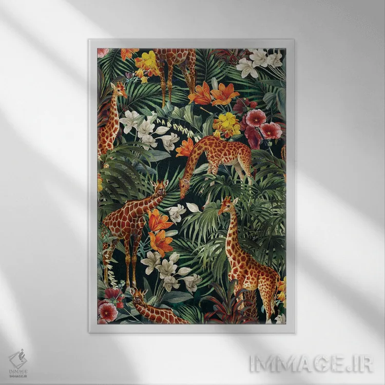 تابلو جنگل زیبا شماره ۸ اثر برجو کورکمازیورک - نمای قابدار سفید