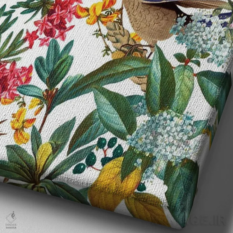 تابلو سرزمین پرندگان شماره ۲ اثر برجو کورکمازیورک - نمای نزدیک بافت بوم