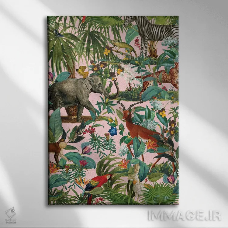 تابلو جنگل زیبا شماره ۹ اثر برجو کورکمازیورک - نمای روبهرو روی دیوار