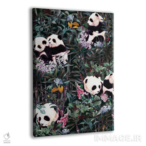 تابلو پاندای جنگل بارانی اثر برجو کورکمازیورک - نمای پرسپکتیو محصول