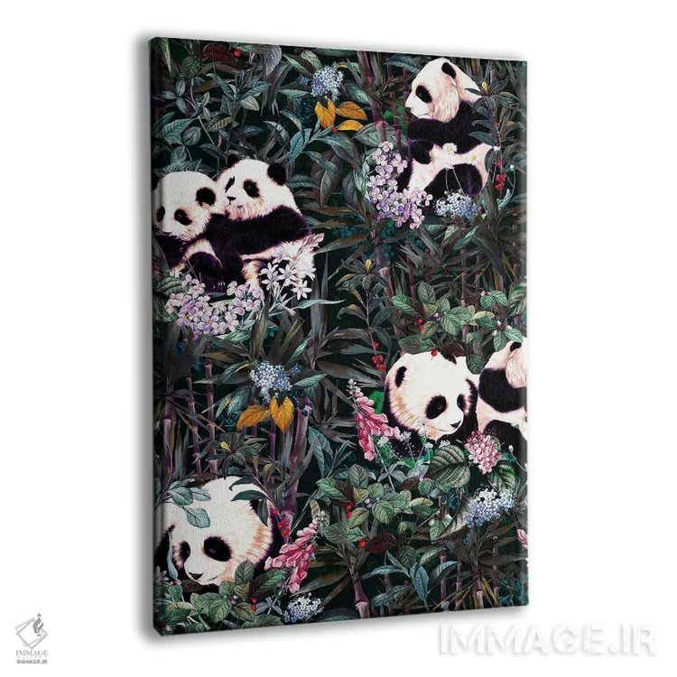 تابلو پاندای جنگل بارانی اثر برجو کورکمازیورک - نمای پرسپکتیو محصول