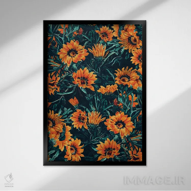 تابلو رویاهای تابستانی اثر برجو کورکمازیورک - نمای قابدار مشکی