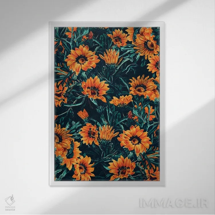 تابلو رویاهای تابستانی اثر برجو کورکمازیورک - نمای قابدار سفید