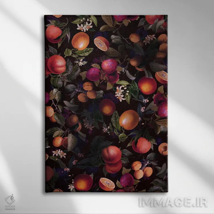تابلو طرح میوه کلاسیک شماره ۲۴ اثر برجو کورکمازیورک - نمای روبهرو روی دیوار