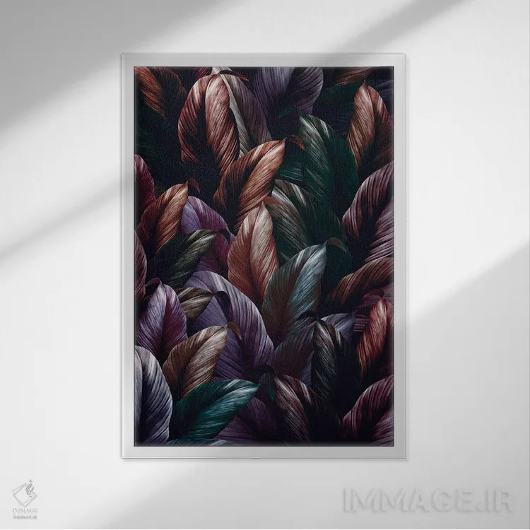 تابلو جنگل نیمهشب شماره ۵ اثر برجو کورکمازیورک - نمای قابدار سفید