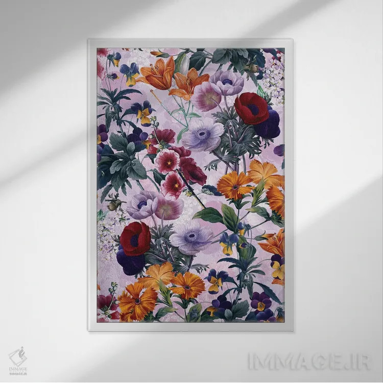 تابلو باغ کلاسیک شماره ۱۱ اثر برجو کورکمازیورک - نمای قابدار سفید