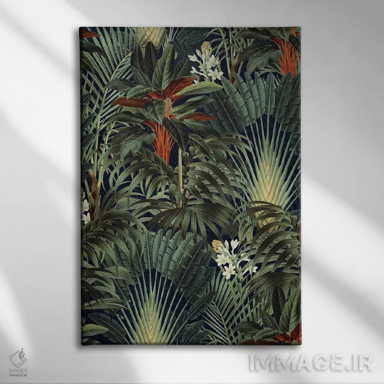 تابلو جنگل نیمهشب اثر برجو کورکمازیورک - نمای روبهرو روی دیوار