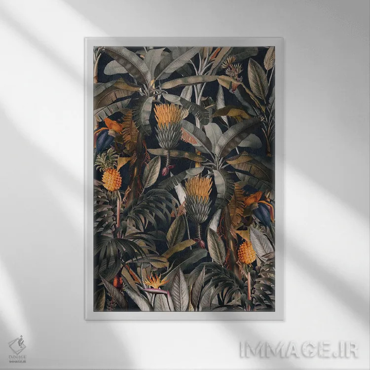 تابلو جنگل نیمهشب شماره ۳ اثر برجو کورکمازیورک - نمای قابدار سفید