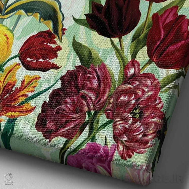 تابلو رویاهای تابستانی اثر برجو کورکمازیورک - نمای نزدیک بافت بوم