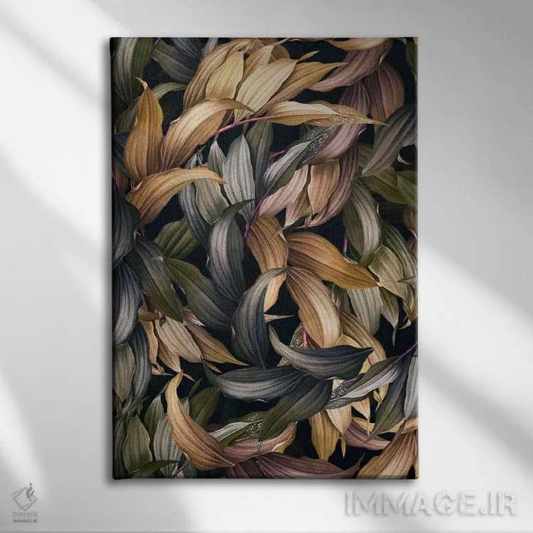 تابلو جنگل جادویی گرمسیری شماره ۴ اثر برجو کورکمازیورک - نمای روبهرو روی دیوار