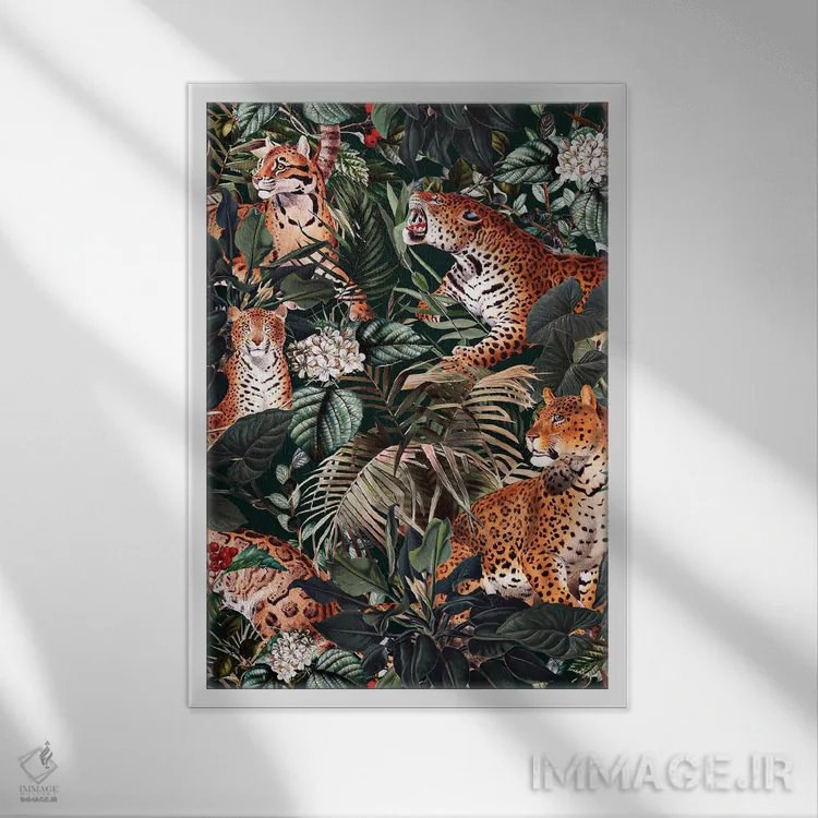 تابلو خطرهای جنگل شماره ۱۳ اثر برجو کورکمازیورک - نمای قابدار سفید