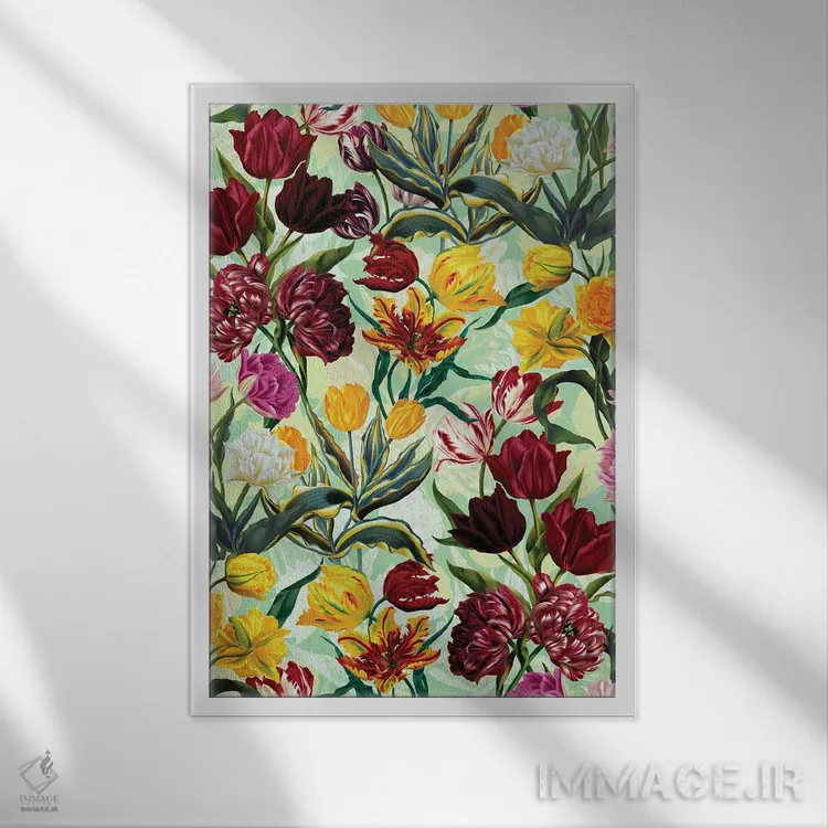 تابلو رویاهای تابستانی اثر برجو کورکمازیورک - نمای قابدار سفید