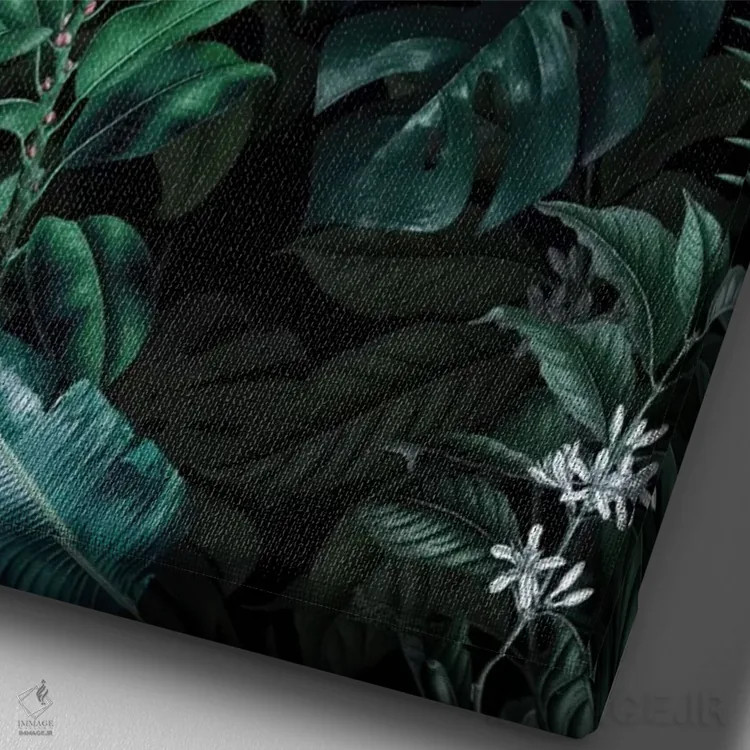 تابلو باغ گرمسیری شماره ۲ اثر برجو کورکمازیورک - نمای نزدیک بافت بوم