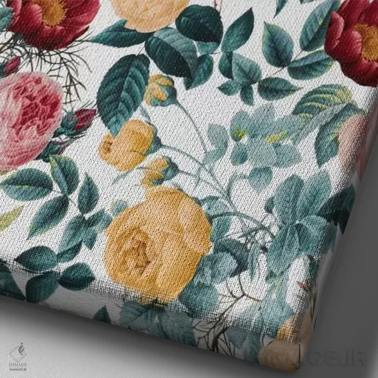 تابلو باغ کلاسیک شماره ۱ اثر برجو کورکمازیورک - نمای نزدیک بافت بوم