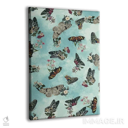تابلو گلهای پروانهای اثر برجو کورکمازیورک - نمای پرسپکتیو محصول