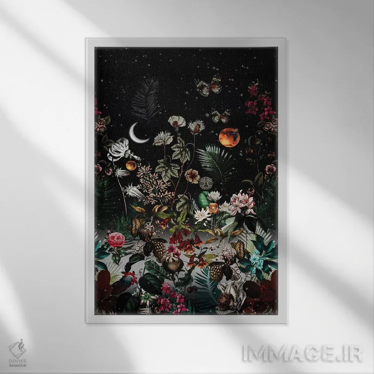 تابلو شب اثر برجو کورکمازیورک - نمای قابدار سفید