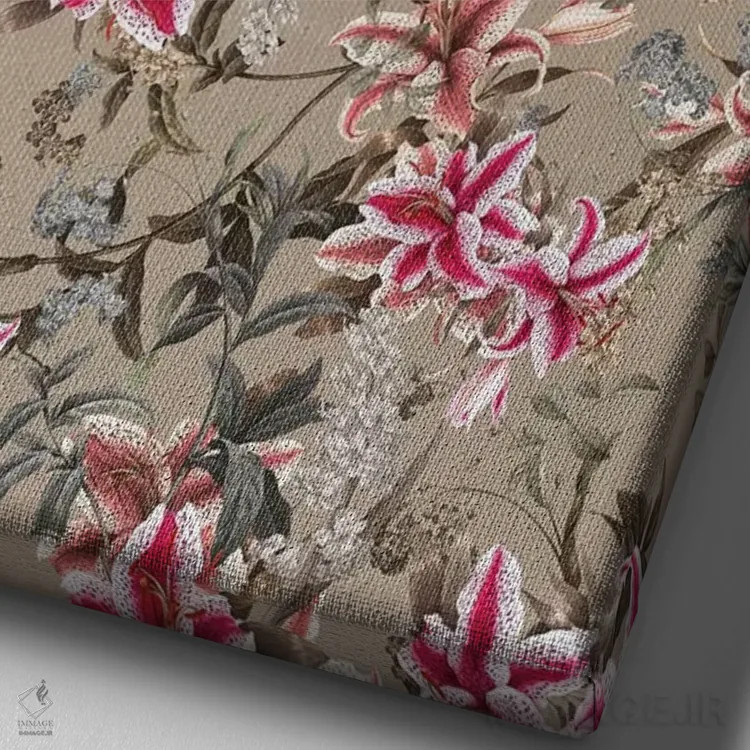 تابلو باغ عجیبوغریب شماره ۹ اثر برجو کورکمازیورک - نمای نزدیک بافت بوم