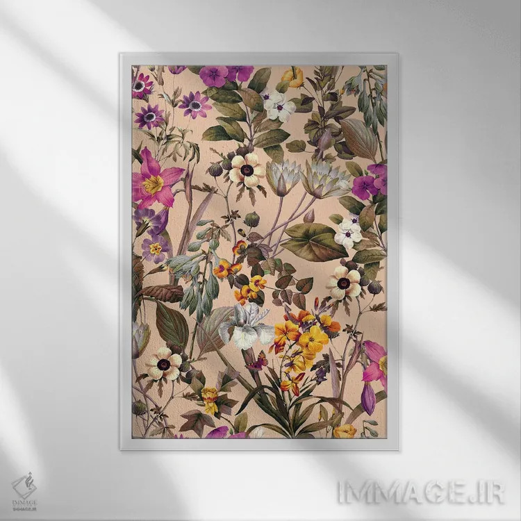 تابلو باغ عجیبوغریب شماره ۴ اثر برجو کورکمازیورک - نمای قابدار سفید