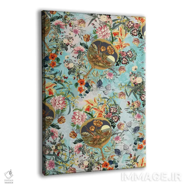 تابلو گلها و خرچنگ اثر برجو کورکمازیورک - نمای پرسپکتیو محصول