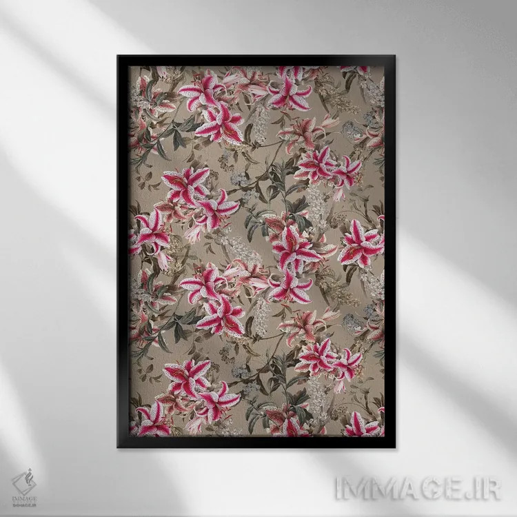 تابلو باغ عجیبوغریب شماره ۹ اثر برجو کورکمازیورک - نمای قابدار مشکی