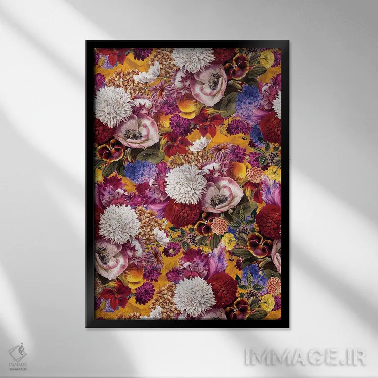 تابلو باغ عجیبوغریب شماره ۱۳ اثر برجو کورکمازیورک - نمای قابدار مشکی