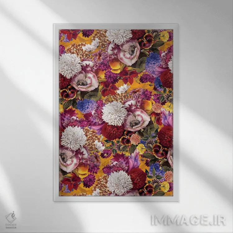 تابلو باغ عجیبوغریب شماره ۱۳ اثر برجو کورکمازیورک - نمای قابدار سفید
