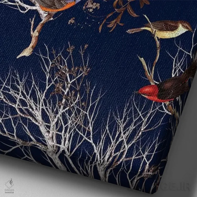 تابلو طبیعت گلدار اثر برجو کورکمازیورک - نمای نزدیک بافت بوم