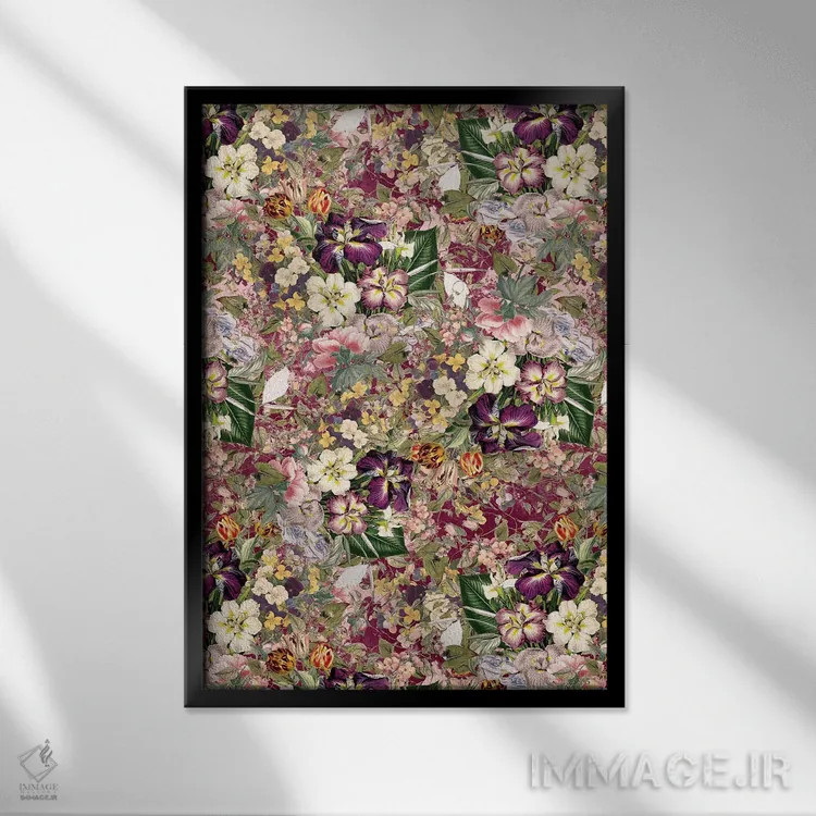 تابلو باغ عجیبوغریب شماره ۱۲ اثر برجو کورکمازیورک - نمای قابدار مشکی