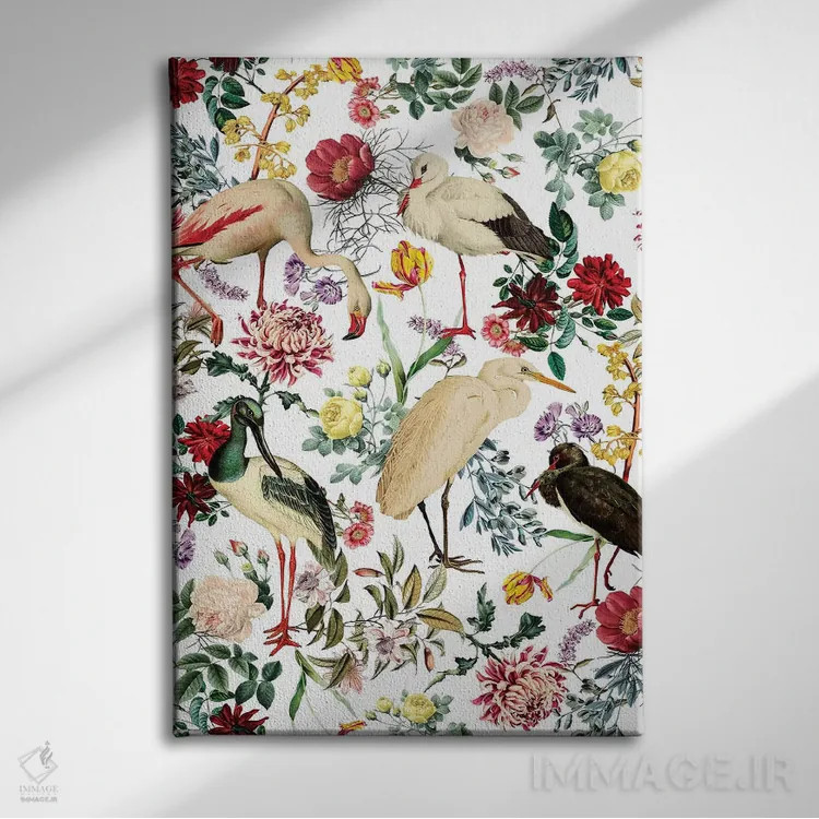 تابلو پرندگان پادراز شماره ۱ اثر برجو کورکمازیورک - نمای روبهرو روی دیوار