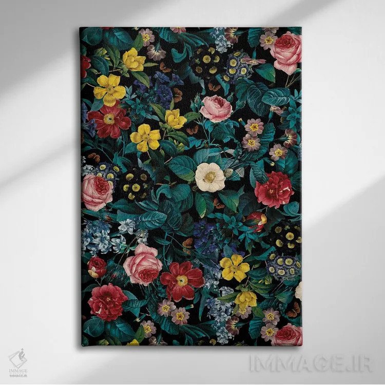 تابلو باغ شب شماره ۲۵ اثر برجو کورکمازیورک - نمای روبهرو روی دیوار