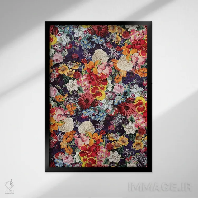 تابلو جنگل شب شماره ۲۳ اثر برجو کورکمازیورک - نمای قابدار مشکی