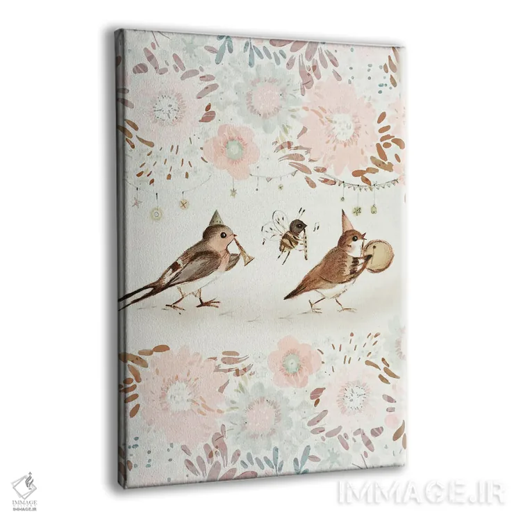 تابلو شکوه پرندگان اثر برنادت اوربانویک - نمای پرسپکتیو محصول