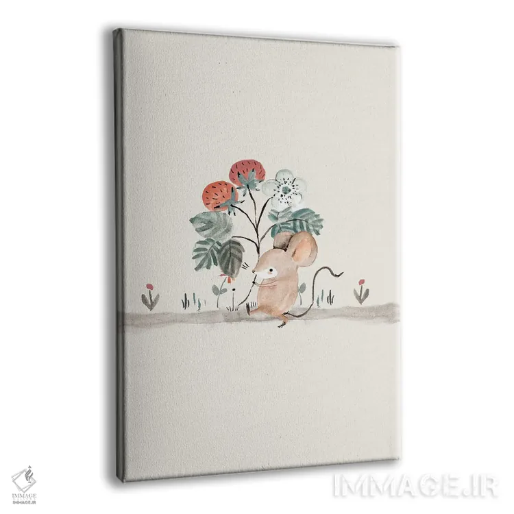 تابلو چیننده توتفرنگی اثر برنادت اوربانویک - نمای پرسپکتیو محصول