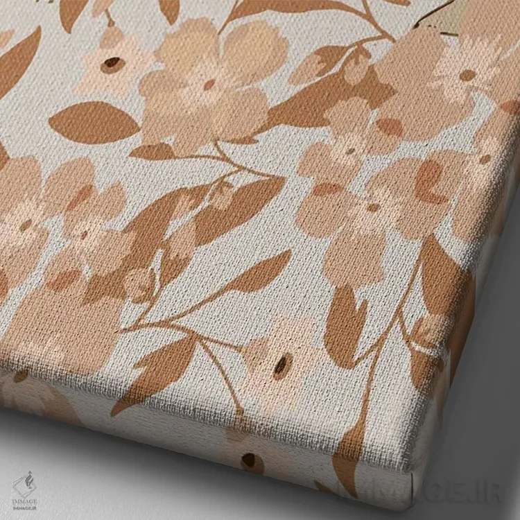 تابلو دو خرس اثر برنادت اوربانویک - نمای نزدیک بافت بوم