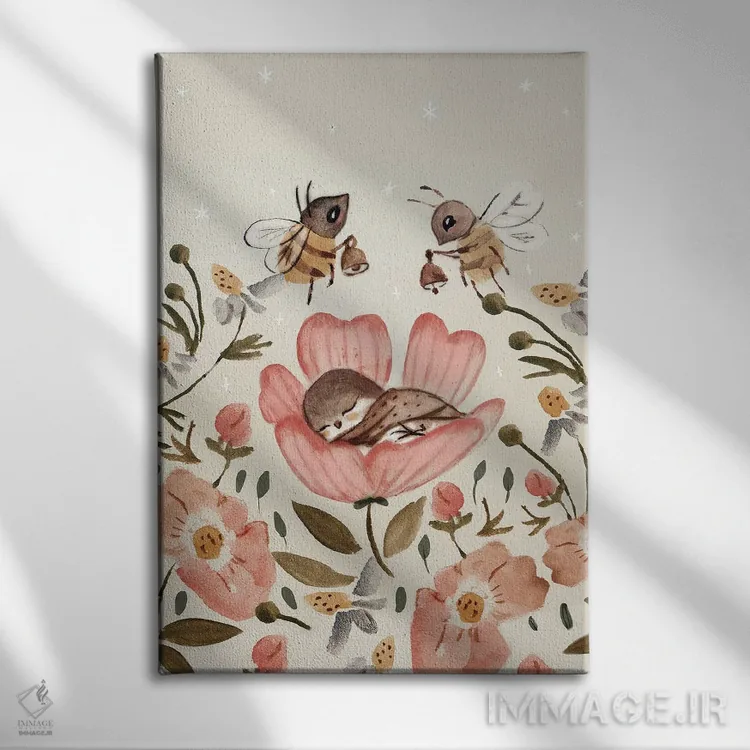 تابلو بیدار شو اثر برنادت اوربانویک - نمای روبهرو روی دیوار