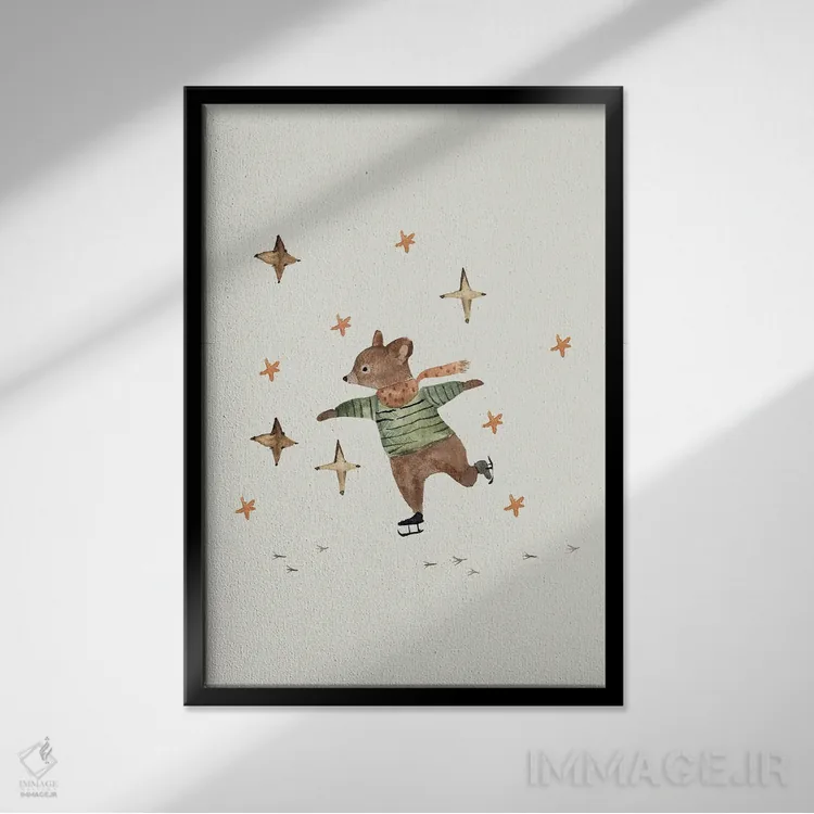 تابلو آمادهسازی برای کریسمس اثر برنادت اوربانویک - نمای قابدار مشکی