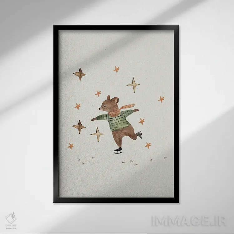 تابلو آمادهسازی برای کریسمس اثر برنادت اوربانویک - نمای قابدار مشکی