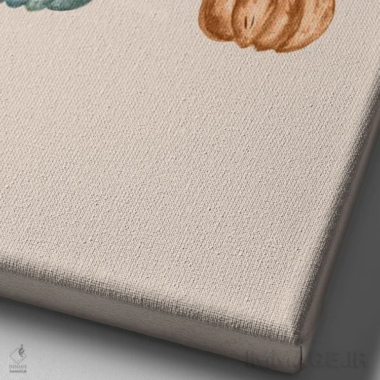 تابلو هالووین بامزه اثر برنادت اوربانویک - نمای نزدیک بافت بوم