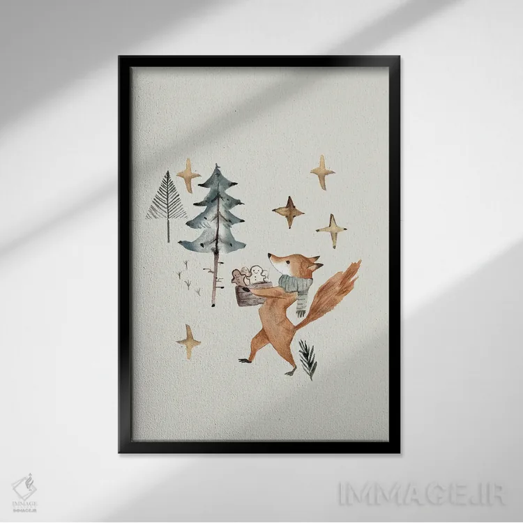 تابلو آمادهسازی برای کریسمس اثر برنادت اوربانویک - نمای قابدار مشکی