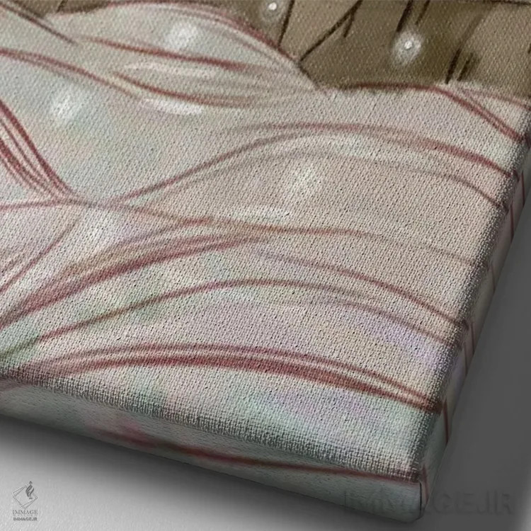 تابلو اقیانوس جادویی اثر برنادت اوربانویک - نمای نزدیک بافت بوم