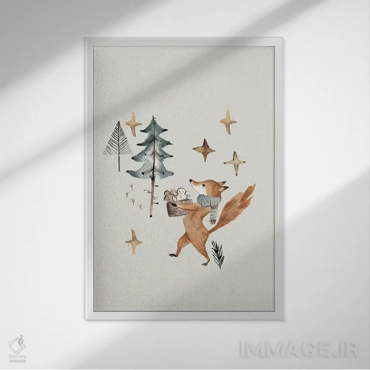 تابلو آمادهسازی برای کریسمس اثر برنادت اوربانویک - نمای قابدار سفید